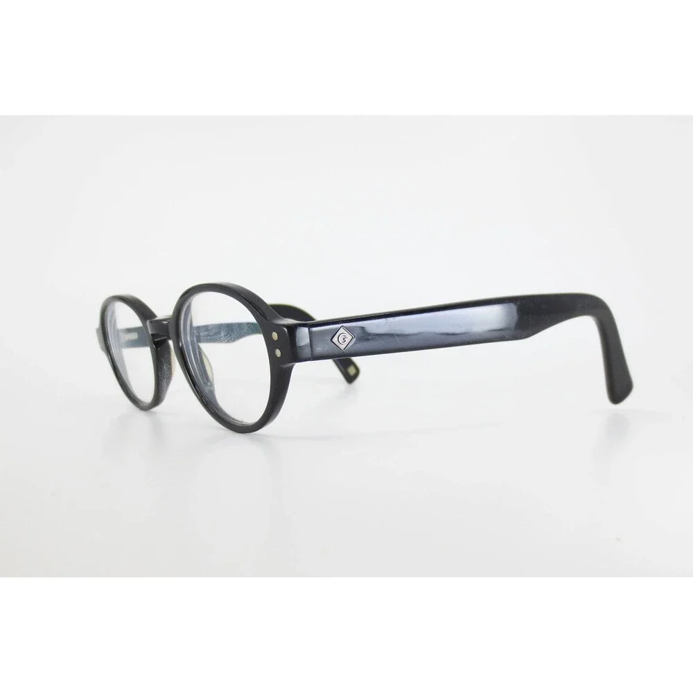 Gant Rugger Cypress BLK Round Black Eyeglasses Frames 45-20-140 G Logo 35134